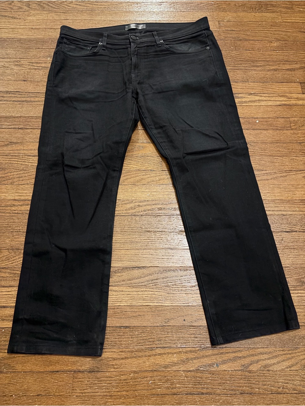 J Brand Kane Black Straight Jeans 38x28